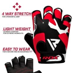 RDX SPORTS RDX FITNESS GYM GLOVES SHORT FINGER IN LYCRA -Rdx Sports rdx f6 fitness gym gloves