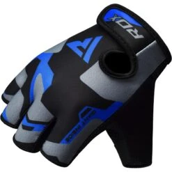 RDX SPORTS RDX FITNESS GYM GLOVES SHORT FINGER IN LYCRA -Rdx Sports rdx f6 fitness gym gloves blue 10