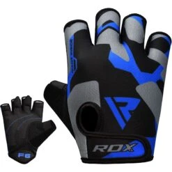 RDX SPORTS RDX FITNESS GYM GLOVES SHORT FINGER IN LYCRA -Rdx Sports rdx f6 fitness gym gloves blue 11