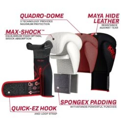 RDX SPORTS RDX F6 Kara Boxing Training Gloves Black -Rdx Sports rdx f6 kara boxing training gloves black 2