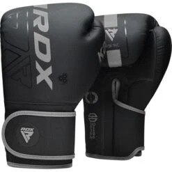RDX SPORTS RDX F6 Kara Boxing Training Gloves Black -Rdx Sports rdx f6 kara boxing training gloves black silver