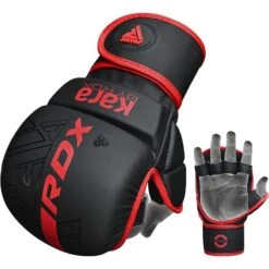 RDX SPORTS RDX F6 KARA MMA Sparring Gloves 7oz -Rdx Sports rdx f6 kara mma sparring gloves red 2 2