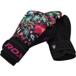 RDX SPORTS RDX FL3 Floral Boxing Gloves & Punching Focus Mitts Set -Rdx Sports rdx fl3 boxing gloves with focus pads 4