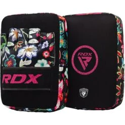 RDX SPORTS RDX FL3 Floral Boxing Gloves & Punching Focus Mitts Set -Rdx Sports rdx fl3 boxing gloves with focus pads 6