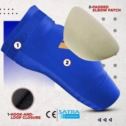 RDX SPORTS RDX HY CE Certified Padded Elbow Sleeve For Muay Thai & MMA Workout OEKO-TEX® Standard 100 Certified -Rdx Sports rdx hy elbow support pads 2 1