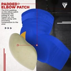 RDX SPORTS RDX HY CE Certified Padded Elbow Sleeve For Muay Thai & MMA Workout OEKO-TEX® Standard 100 Certified -Rdx Sports rdx hy elbow support pads 4 1