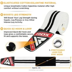 RDX SPORTS RDX K1 Elasticated Knee Compression Bandage Wraps OEKO-TEX® Standard 100 Certified -Rdx Sports rdx k1 elasticated knee compression bandage wraps 9