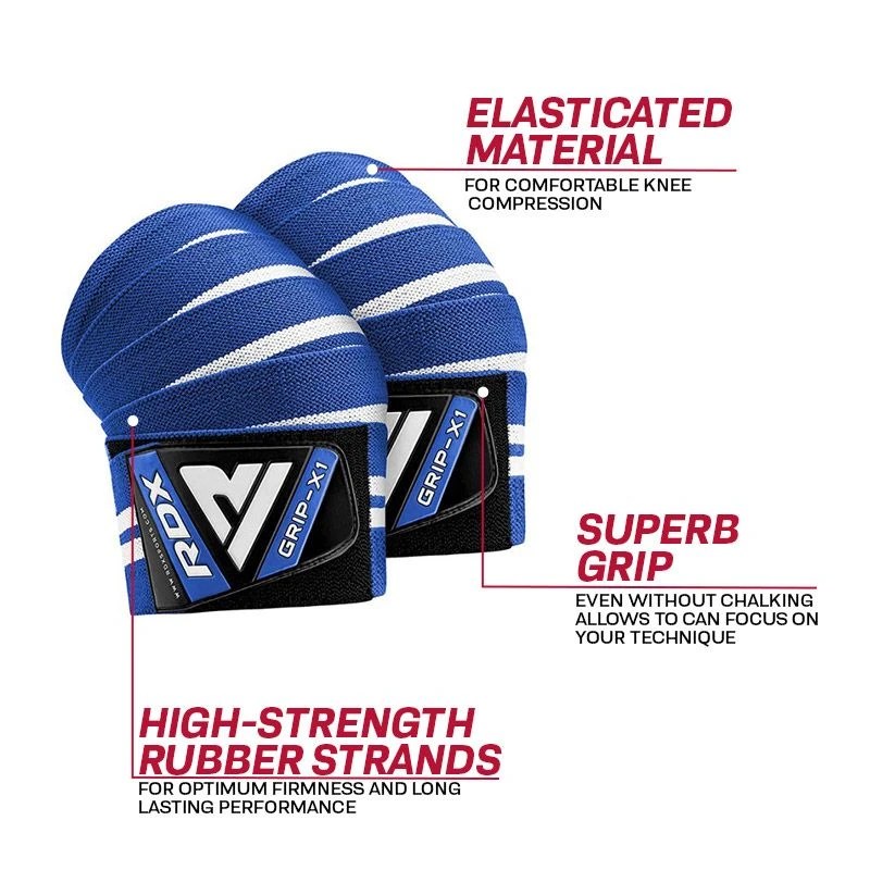 RDX SPORTS RDX K4 Weightlifting Knee Wraps OEKO-TEX® Standard 100 Certified 5 RDX SPORTS RDX K4 Weightlifting Knee Wraps OEKO-TEX® Standard 100 Certified - Image 3