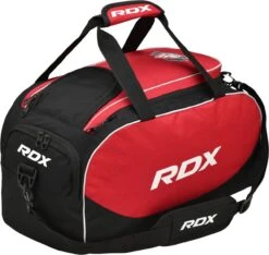 RDX SPORTS RDX R1 Gym Kit Duffle Bag - Backpack Straps & Shoes Compartment Red / Black 16 RDX SPORTS RDX R1 Gym Kit Duffle Bag - Backpack Straps & Shoes Compartment Red / Black -Rdx Sports rdx r1 duffel bag with backpack straps 2