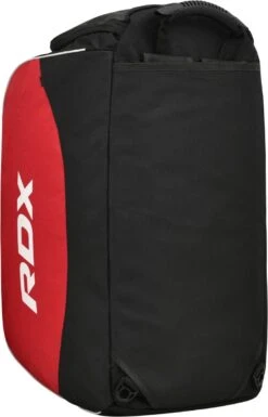 RDX SPORTS RDX R1 Gym Kit Duffle Bag - Backpack Straps & Shoes Compartment Red / Black 21 RDX SPORTS RDX R1 Gym Kit Duffle Bag - Backpack Straps & Shoes Compartment Red / Black -Rdx Sports rdx r1 duffel bag with backpack straps 4