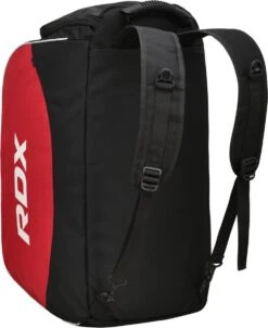 RDX SPORTS RDX R1 Gym Kit Duffle Bag - Backpack Straps & Shoes Compartment Red / Black 19 RDX SPORTS RDX R1 Gym Kit Duffle Bag - Backpack Straps & Shoes Compartment Red / Black -Rdx Sports rdx r1 duffel bag with backpack straps 5