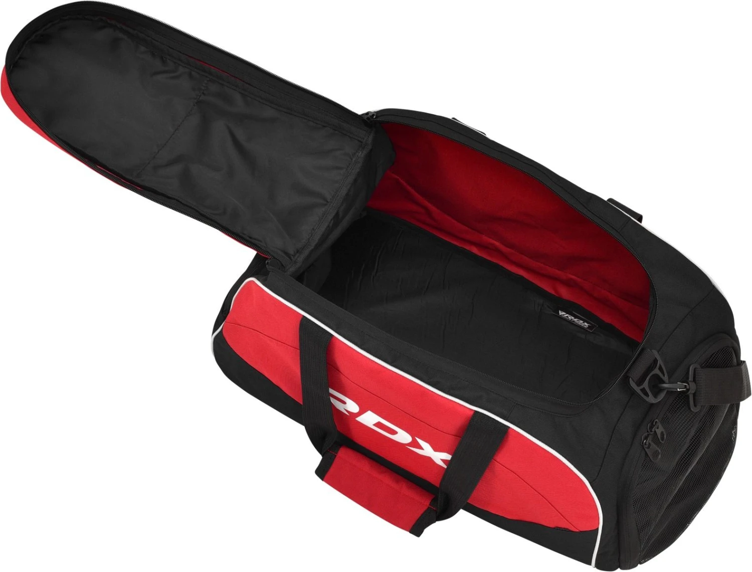 RDX SPORTS RDX R1 Gym Kit Duffle Bag - Backpack Straps & Shoes Compartment Red / Black 7 RDX SPORTS RDX R1 Gym Kit Duffle Bag - Backpack Straps & Shoes Compartment Red / Black - Image 5