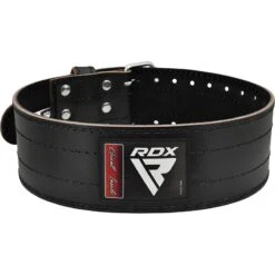 RDX SPORTS RDX RD1 4" Powerlifting Leather Gym Belt -Rdx Sports rdx rd1 4 powerlifting leather gym belt black 5