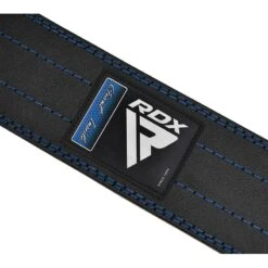 RDX SPORTS RDX RD1 4" Powerlifting Leather Gym Belt -Rdx Sports rdx rd1 4 powerlifting leather gym belt blue 2