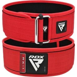 RDX SPORTS RDX RX1 4” Weight Lifting Belt -Rdx Sports rdx rx1 4 weight lifting belt red 4