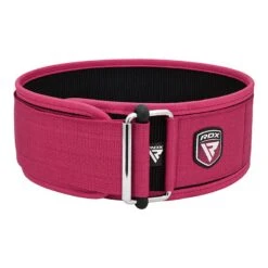 RDX SPORTS RDX RX1 4” Weight Lifting Belt For Women -Rdx Sports rdx rx1 pink weight lifting belt 3