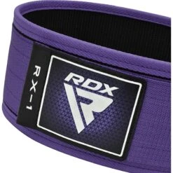 RDX SPORTS RDX RX1 4” Weight Lifting Belt For Women -Rdx Sports rdx rx1 purple weight lifting belt 2