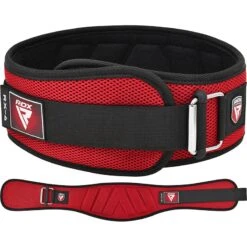 RDX SPORTS RDX RX4 Weightlifting Belt -Rdx Sports rdx rx4 weightlifting belt red 4
