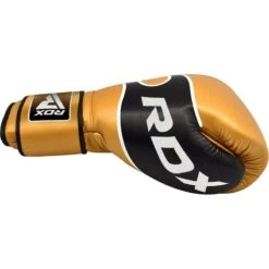 RDX SPORTS RDX S7 Bazooka Boxing Sparring Gloves With Hook & Loop -Rdx Sports rdx s7 bazooka golden leather boxing gloves 1