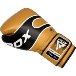 RDX SPORTS RDX S7 Bazooka Boxing Sparring Gloves With Hook & Loop -Rdx Sports rdx s7 bazooka golden leather boxing gloves 4