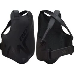 RDX SPORTS RDX T15 Noir Body Protector - Boxing, MMA Training Chest, Ribs & Belly Guard -Rdx Sports rdx t15 noir body protector black 3
