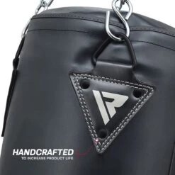 RDX SPORTS RDX T17 AURA 4ft / 5ft 2-in-1 Training Punch Bag In Pearl Black / White / Golden Set -Rdx Sports rdx t17 4ft5ft aura punch bag 2