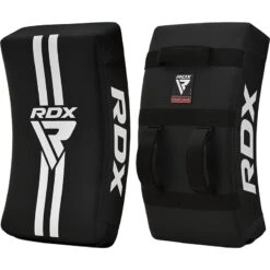 RDX SPORTS RDX T1 Gel Padded Curved Kick Shield With Nylon Handles -Rdx Sports rdx t1 curved kick shield with nylon handles black 3