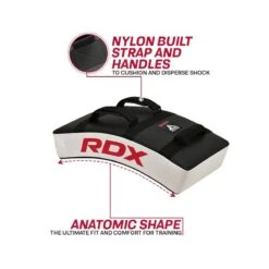 RDX SPORTS RDX T1 Gel Padded Curved Kick Shield With Nylon Handles -Rdx Sports rdx t1 curved kick shield with nylon handles 2