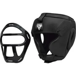 RDX SPORTS RDX T1 FULL FACE PROTECTION HEADGEAR UNBREAKABLE DETACHABLE CAGE GUARD -Rdx Sports rdx t1f head guard with removable face cage 6