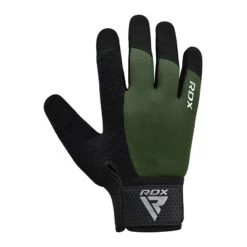 RDX SPORTS RDX W1F Full Finger Gym Workout Gloves -Rdx Sports rdx w1 full finger gym workout gloves army green 1