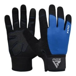 RDX SPORTS RDX W1F Full Finger Gym Workout Gloves -Rdx Sports rdx w1 full finger gym workout gloves blue 2