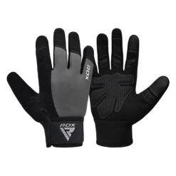 RDX SPORTS RDX W1F Full Finger Gym Workout Gloves -Rdx Sports rdx w1 full finger gym workout gloves grey 3