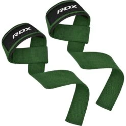 RDX SPORTS RDX W1 Sweat Wicking Gym Straps For Weightlifting Workouts -Rdx Sports rdx w1 weight training wrist straps army green 3 1
