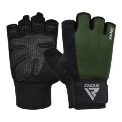 RDX SPORTS RDX W1H Gym Workout Gloves -Rdx Sports rdx w1h gym workout gloves army green 4