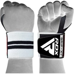 RDX SPORTS RDX W3W WEIGHT LIFTING WRIST SUPPORT WRAPS WITH THUMB LOOPS OEKO-TEX® Standard 100 Certified 8 RDX SPORTS RDX W3W WEIGHT LIFTING WRIST SUPPORT WRAPS WITH THUMB LOOPS OEKO-TEX® Standard 100 Certified -Rdx Sports rdx w3 power weightlifting wrist wraps white 2
