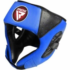 RDX SPORTS RDX F1 Kids Boxing Sparring Headgear Open Face -Rdx Sports red blue training head guards