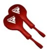 RDX SPORTS RDX T1 Red Professional Boxing Training Punch Paddles -Rdx Sports red boxing paddle mitts leather 1