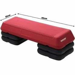 RDX SPORTS RDX GR Aerobic Step Platform With Adjustable Height 10 RDX SPORTS RDX GR Aerobic Step Platform With Adjustable Height -Rdx Sports red grey aerobic step for fitness 5