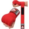 RDX SPORTS RDX IS Gel Padded Inner Gloves Hook & Loop Wrist Strap For Knuckle Protection OEKO-TEX® Standard 100 Certified -Rdx Sports red hoisery inner step 1