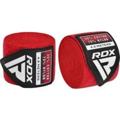 RDX SPORTS RDX WX Professional Boxing Hand Wraps -Rdx Sports red hand wraps 1