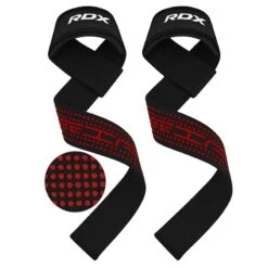 RDX SPORTS RDX S4+ SILICONE GEL COATED NON-SLIP SOLID GRIP WEIGHT LIFTING GYM STRAPS
