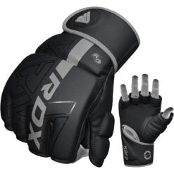 RDX SPORTS RDX F6 KARA MMA Grappling Gloves -Rdx Sports silver kara mma grappling gloves 1