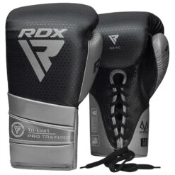 RDX SPORTS RDX L1 Mark Pro Training Boxing Gloves -Rdx Sports silver tri lira 1 boxing gloves 1 1 1