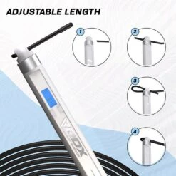 RDX SPORTS RDX 75P Rechargeable 10.3ft Smart Digital Counter Jump Rope With USB & App -Rdx Sports smart skipping rope with hd display digital counter usb and app 7