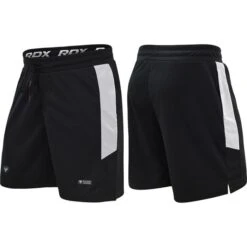 RDX SPORTS RDX T15 NERO TRAINING BLACK/WHITE SHORTS -Rdx Sports t15 black white nero training shorts 5