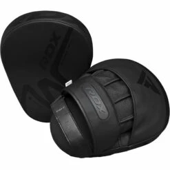 RDX SPORTS RDX T15 NOIR CURVED BOXING TRAINING PUNCH MITTS -Rdx Sports t15 noir black focus pads 6 1
