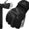 RDX SPORTS RDX T15 Noir Gel Padded Inner Gloves Hook & Loop Wrist Strap Knuckle Protection -Rdx Sports t15 noir inner gloves black 1 5