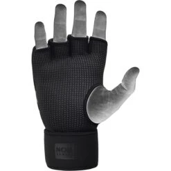 RDX SPORTS RDX T15 Noir Gel Padded Inner Gloves Hook & Loop Wrist Strap Knuckle Protection -Rdx Sports t15 noir inner gloves black 3 4