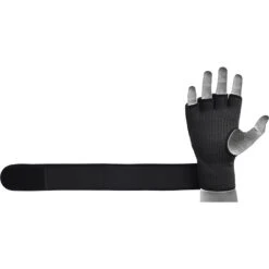 RDX SPORTS RDX T15 Noir Gel Padded Inner Gloves Hook & Loop Wrist Strap Knuckle Protection -Rdx Sports t15 noir inner gloves black 5 4