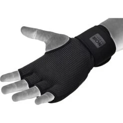 RDX SPORTS RDX T15 Noir Gel Padded Inner Gloves Hook & Loop Wrist Strap Knuckle Protection -Rdx Sports t15 noir inner gloves black 6 4